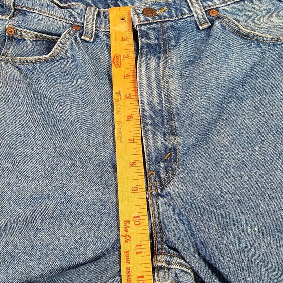 Levis 505 Jeans Mens 35x30 (Fits 33x25) Blue Straight Orange Tab Vintage Distres - Picture 14 of 16
